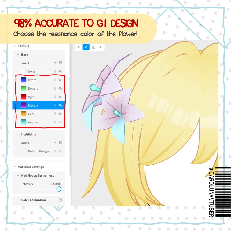 【VROID: Hair】FAN-MADE Lumine