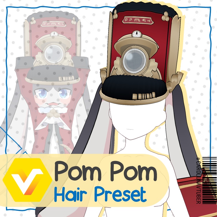 【VROID: Hair】FAN-MADE Pom Pom