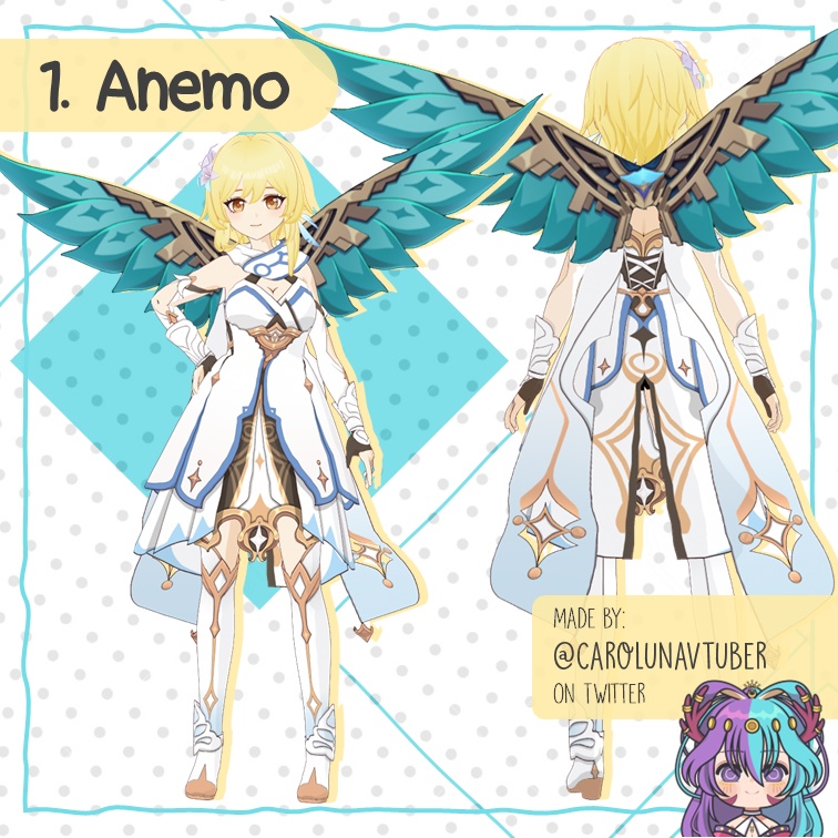 【VROID: Hair】FAN-MADE Wings