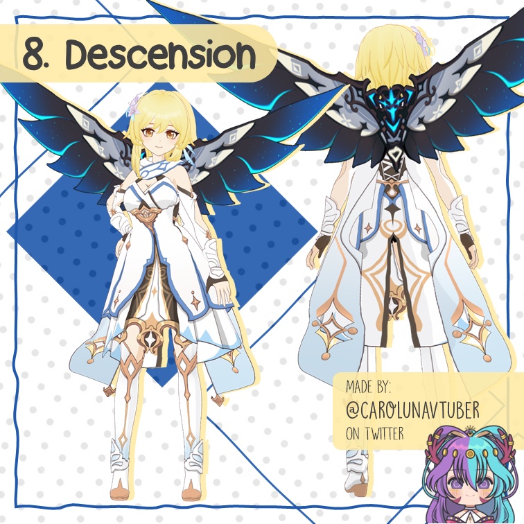 【VROID: Hair】FAN-MADE Wings