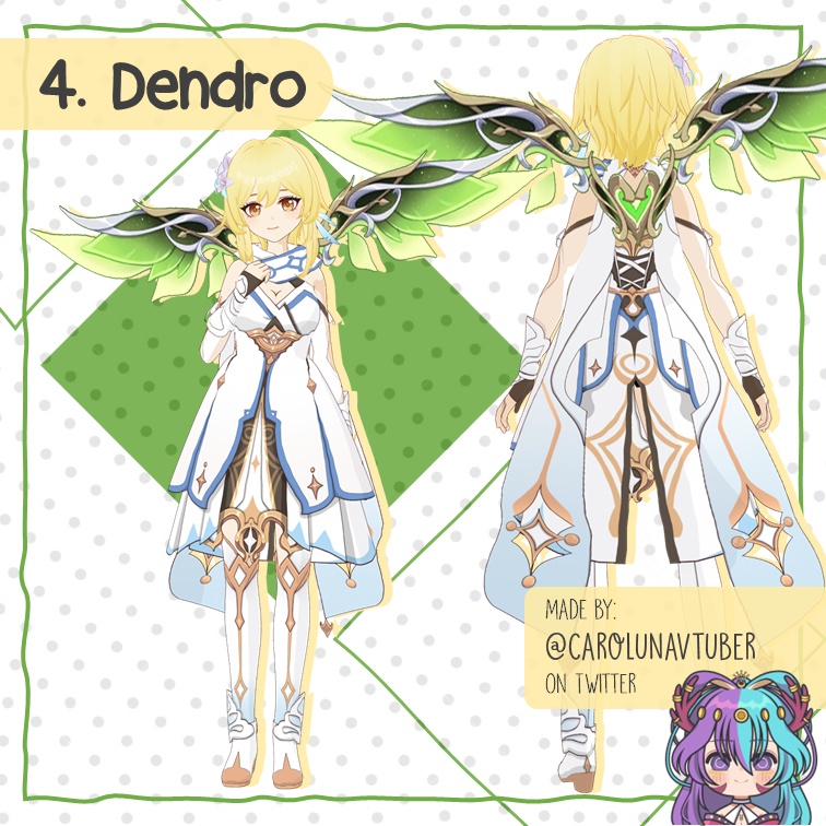 【VROID: Hair】FAN-MADE Wings