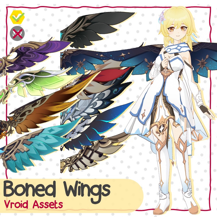 【VROID: Hair】FAN-MADE Wings