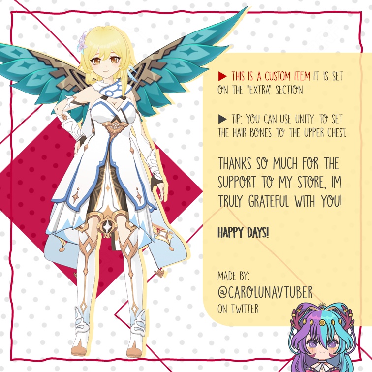 【VROID: Hair】FAN-MADE Wings