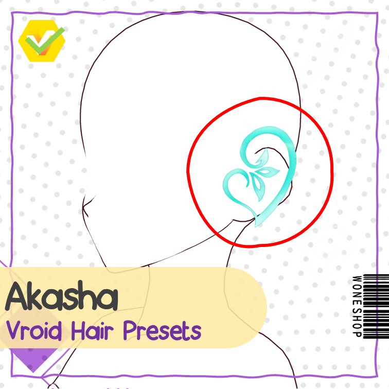 【VROID: Hair】FAN-MADE Akasha