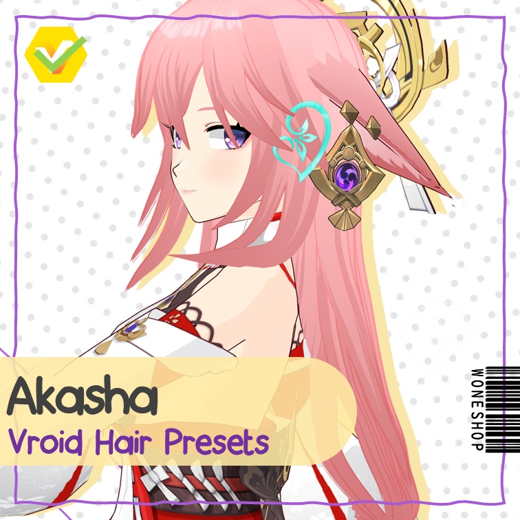 【VROID: Hair】FAN-MADE Akasha