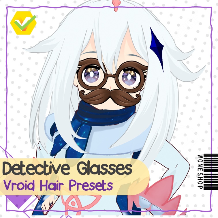 【VROID: Hair】FAN-MADE Detective Paimon