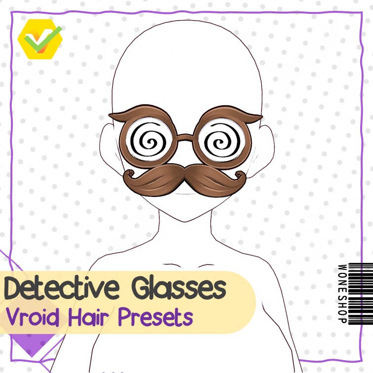 【VROID: Hair】FAN-MADE Detective Paimon