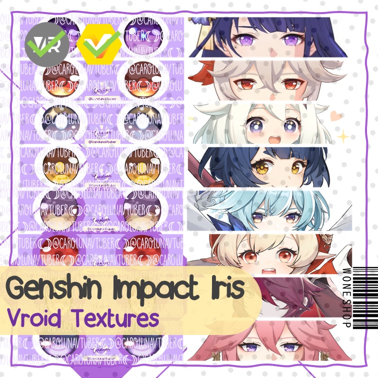 【VROID: Textures】FAN-MADE Iris