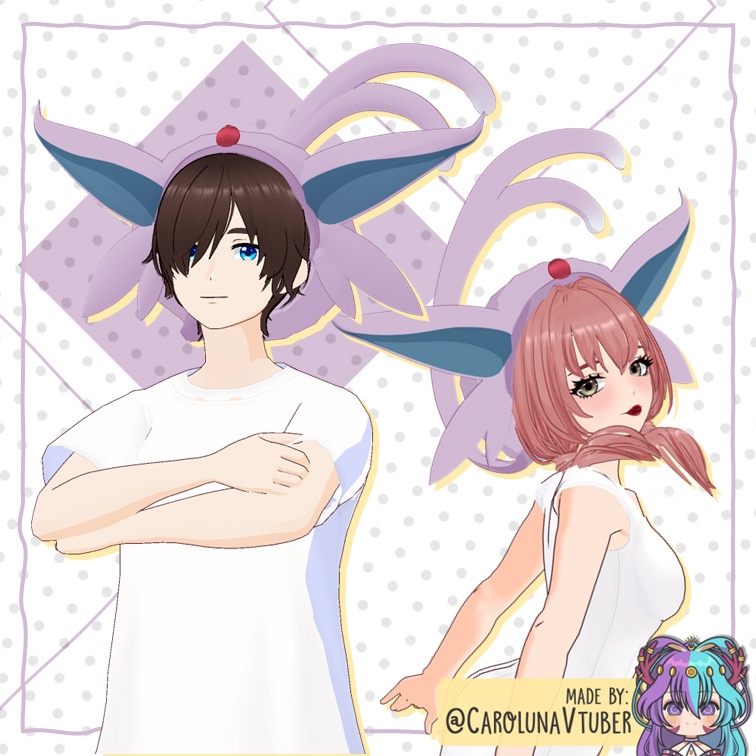 【VROID: Hair】Eeveelutions Berets