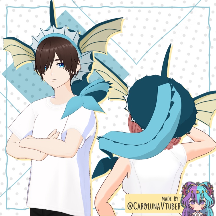 【VROID: Hair】Eeveelutions Berets