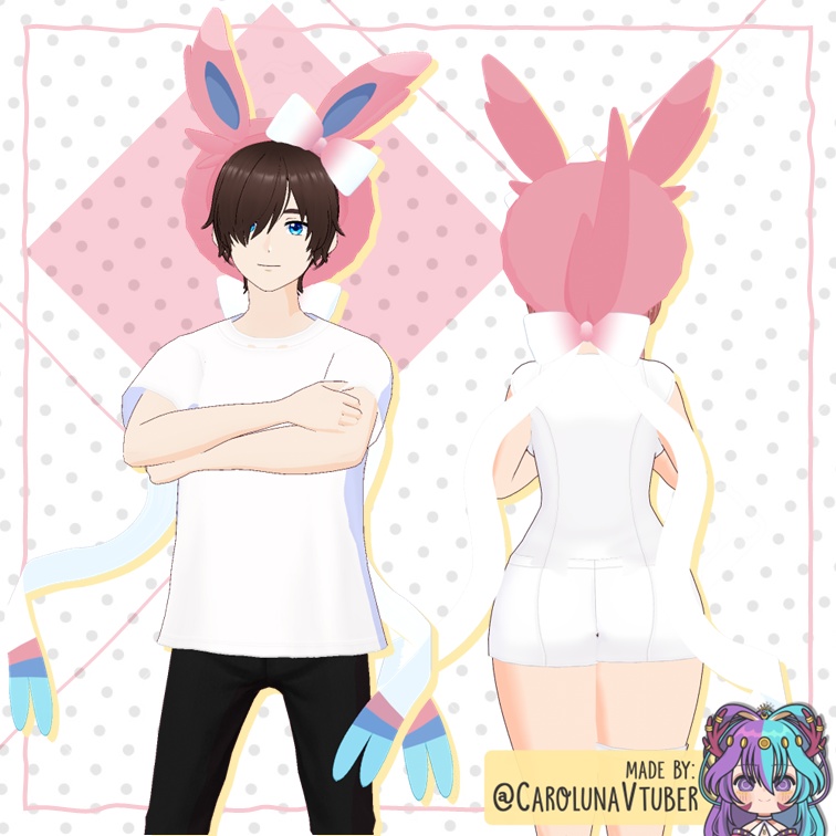 【VROID: Hair】Eeveelutions Berets