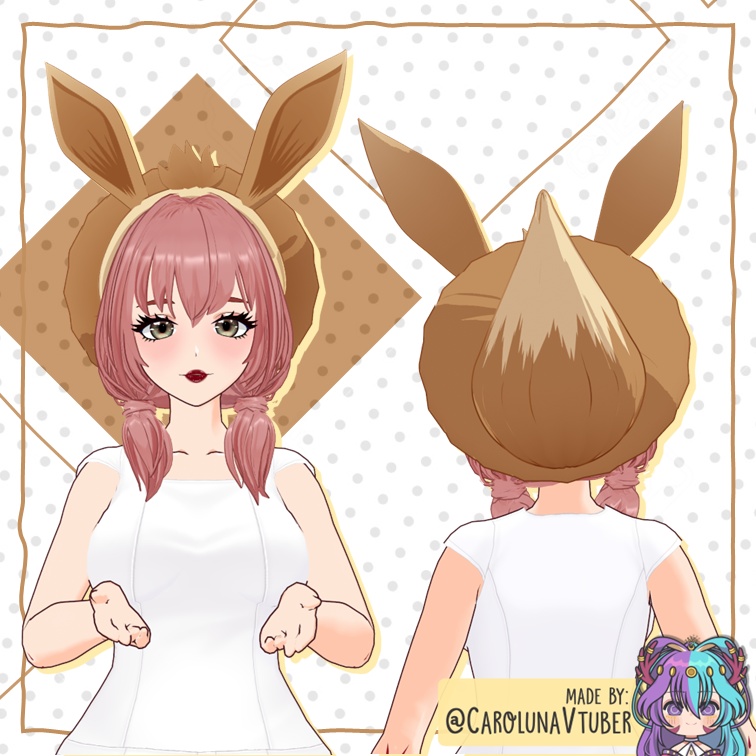 【VROID: Hair】Eeveelutions Berets