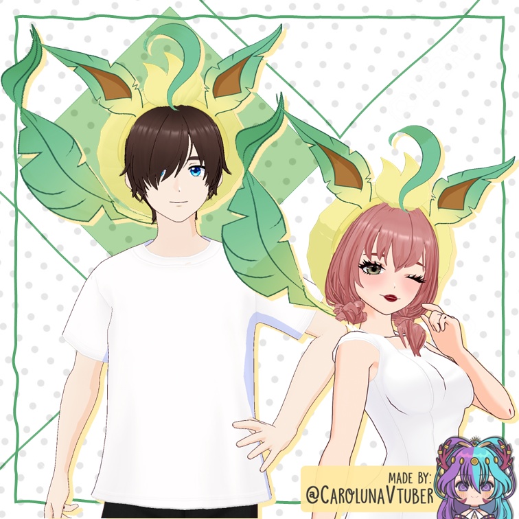 【VROID: Hair】Eeveelutions Berets