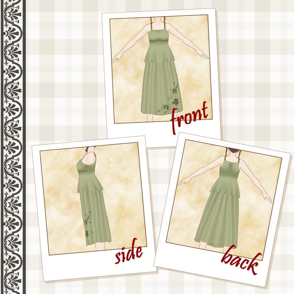 【VRoid】ユズノハナ ルームウェア*Yuzu flower loungewear