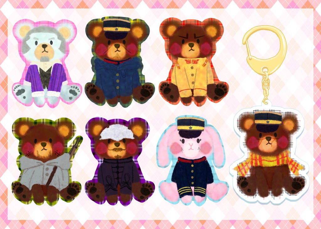 【再販】きゃらもちーふくまちゃんアクキー