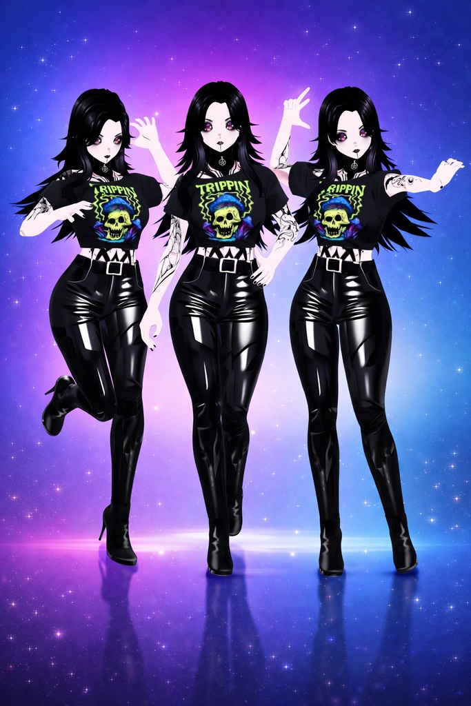 Cropped Tee Psychedelic Bundle