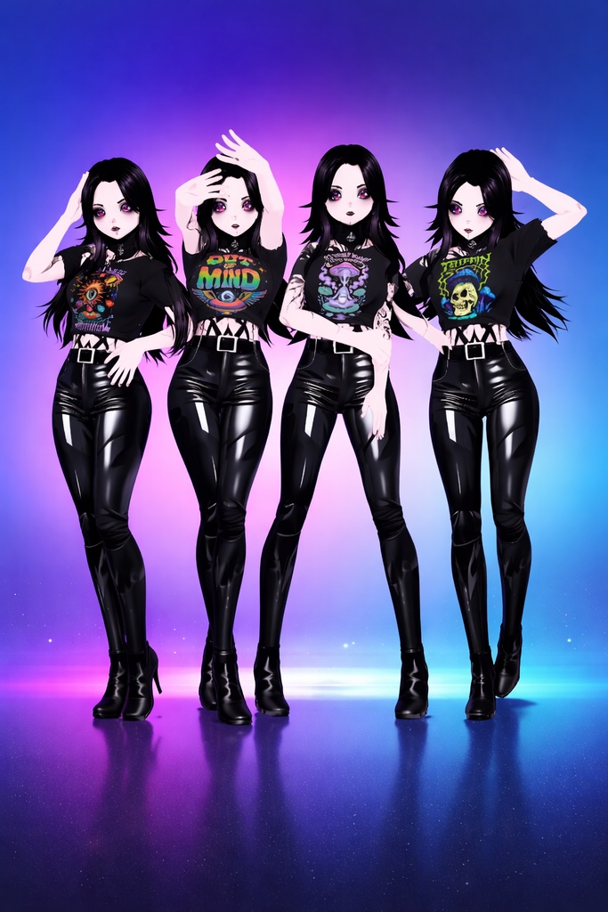 Cropped Tee Psychedelic Bundle