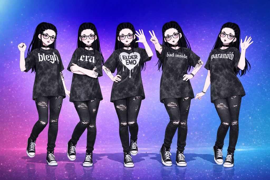 Over Sized Alt Boyfriend Tee Bundle