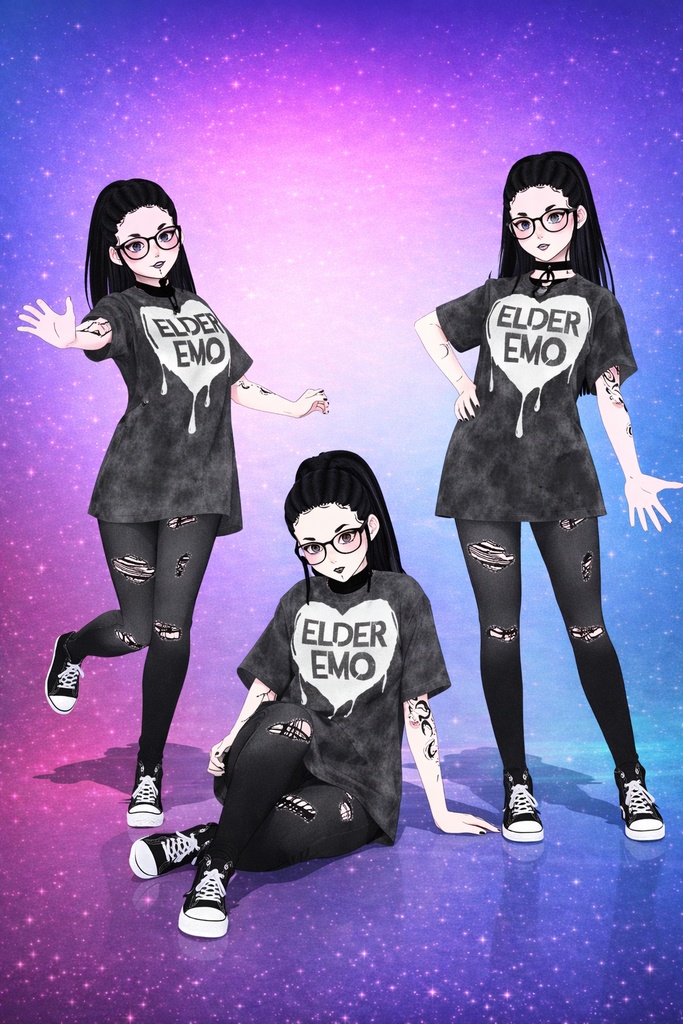 Over Sized Alt Boyfriend Tee Bundle