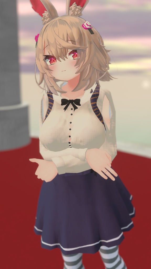 【4アバター対応】あざとカワイイ!ハイウェストスカート