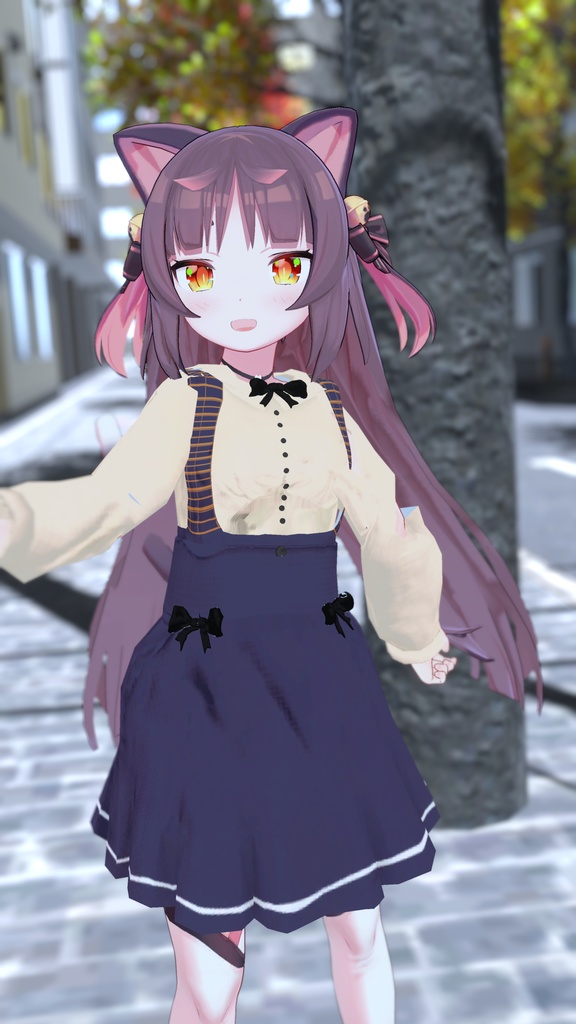 【4アバター対応】あざとカワイイ!ハイウェストスカート