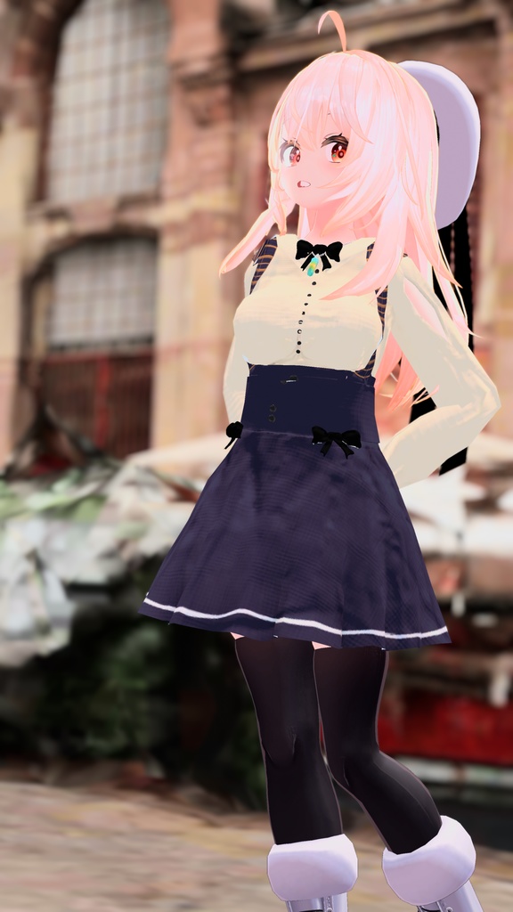 【4アバター対応】あざとカワイイ!ハイウェストスカート