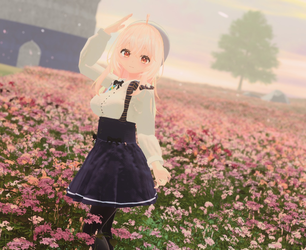 【4アバター対応】あざとカワイイ!ハイウェストスカート