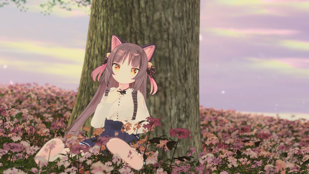 【4アバター対応】あざとカワイイ!ハイウェストスカート