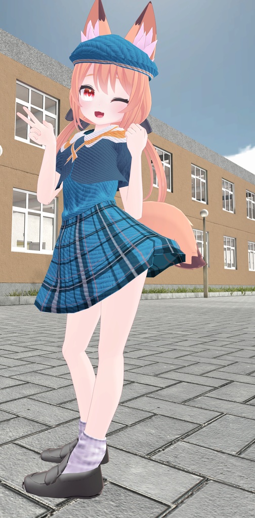 【8アバター対応】おしとやか!お嬢様制服