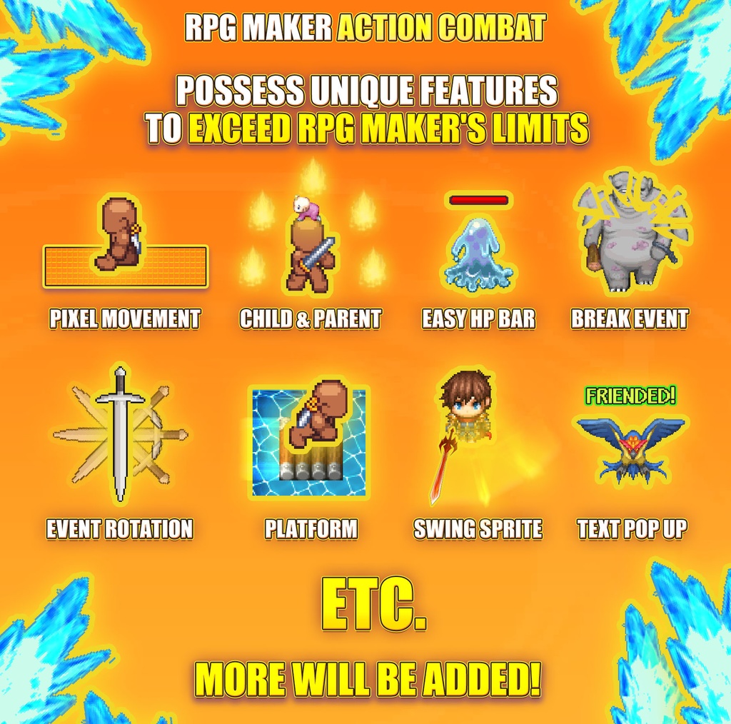 RPGツクール アクションコンバット 「RPG Maker Action Combat」 (for RPGツクールMZ)