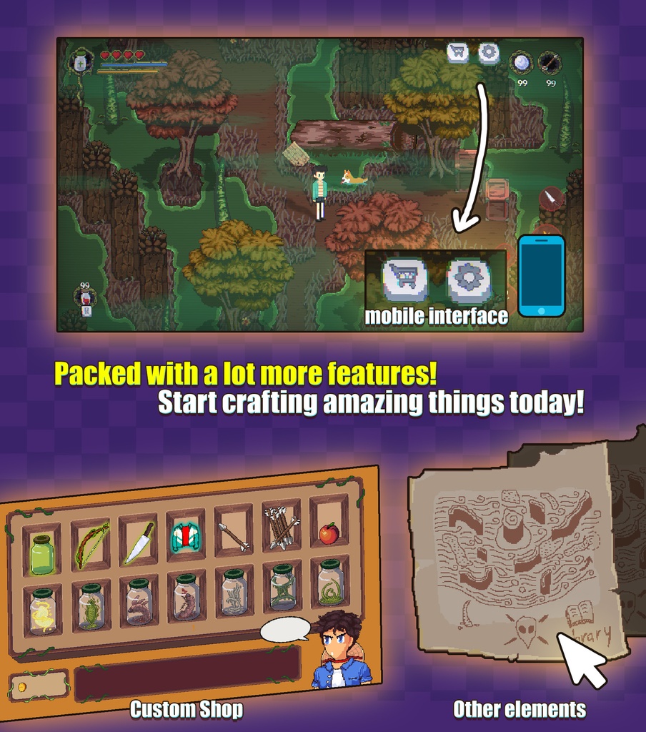 ピクチャーズUIクリエイター 「Pictures UI Creator」 (RPGツクールMZ)