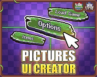 ピクチャーズUIクリエイター 「Pictures UI Creator」 (RPGツクールMZ)