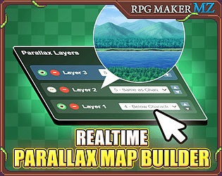 「Hendrix Realtime Parallax Map Builder」 (RPGツクールMZ)