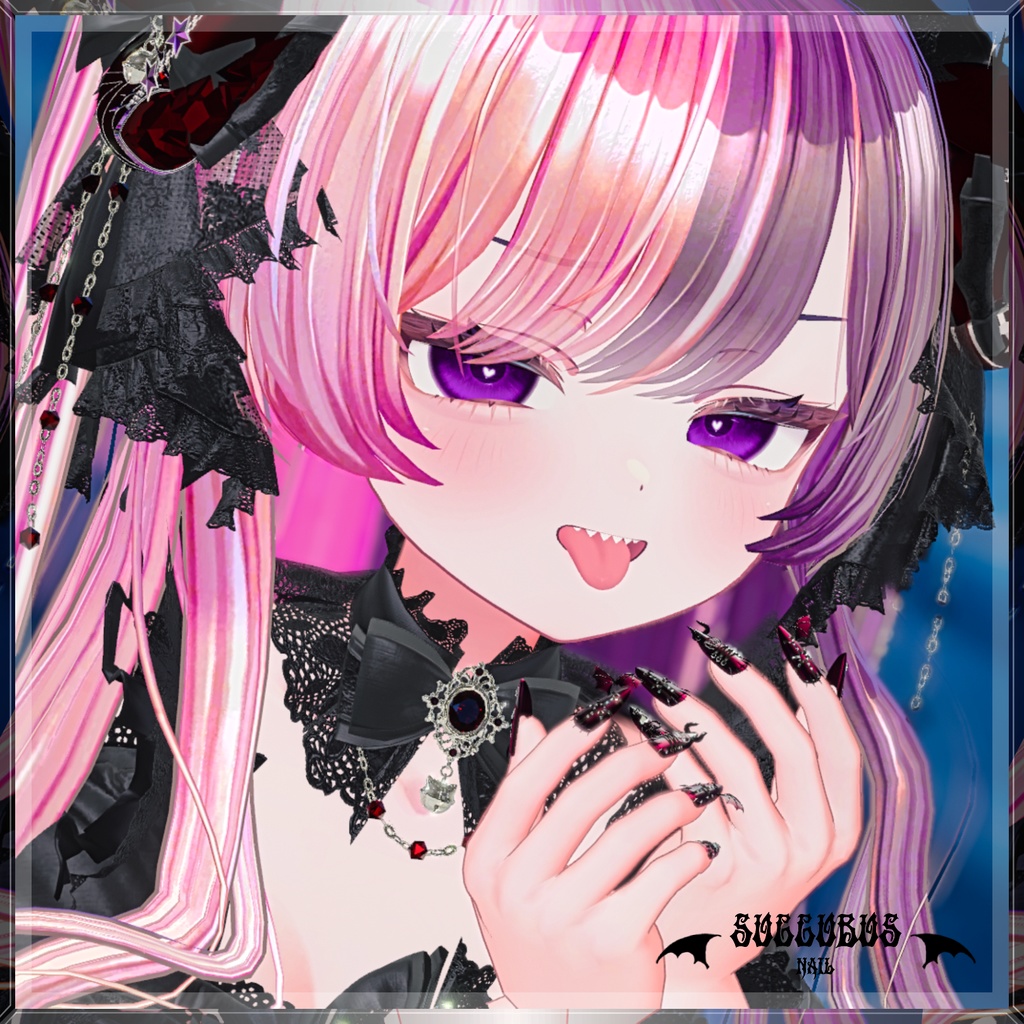 - Succubus Nail - 👿サキュバスネイル😈【全11アバター対応】