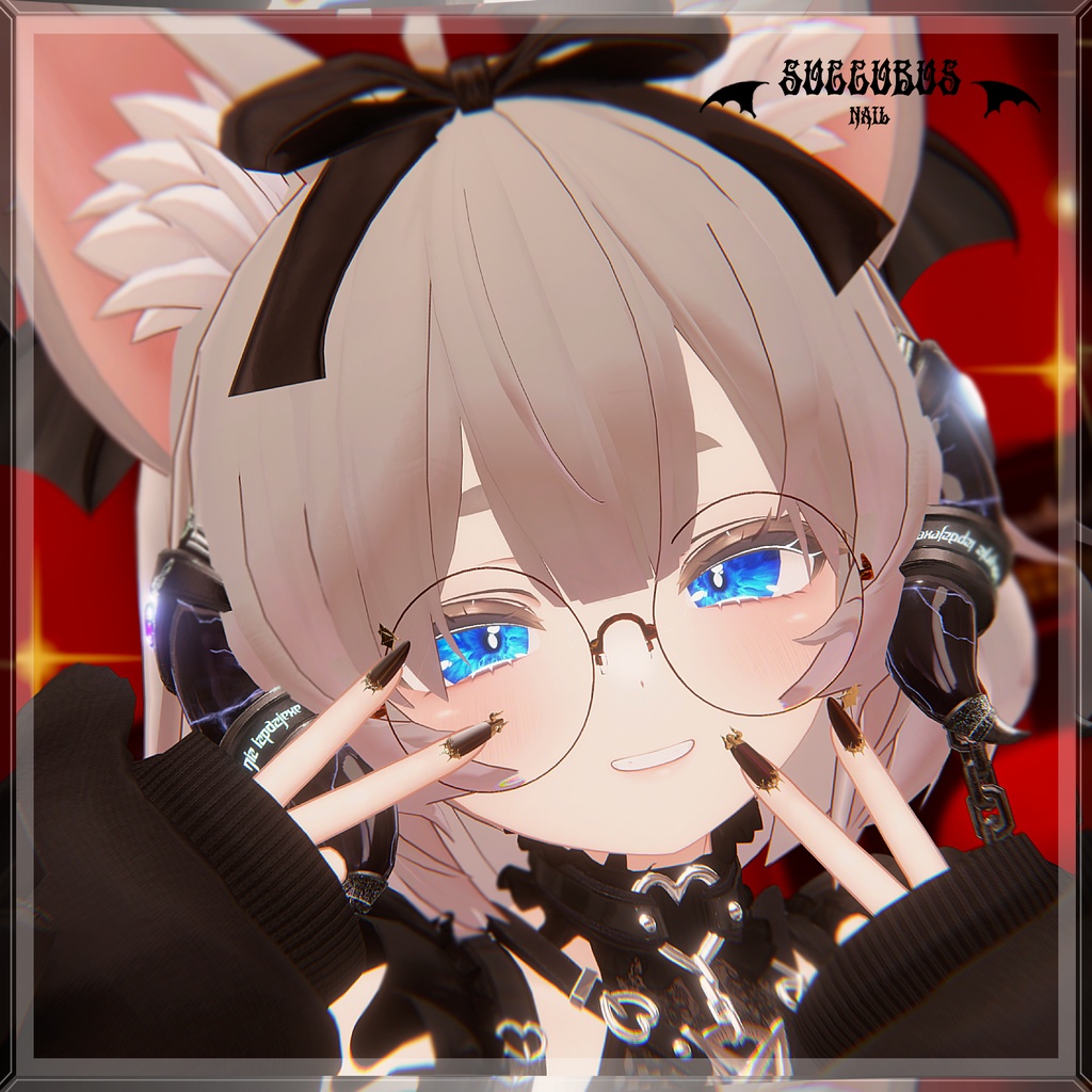 - Succubus Nail - 👿サキュバスネイル😈【全11アバター対応】