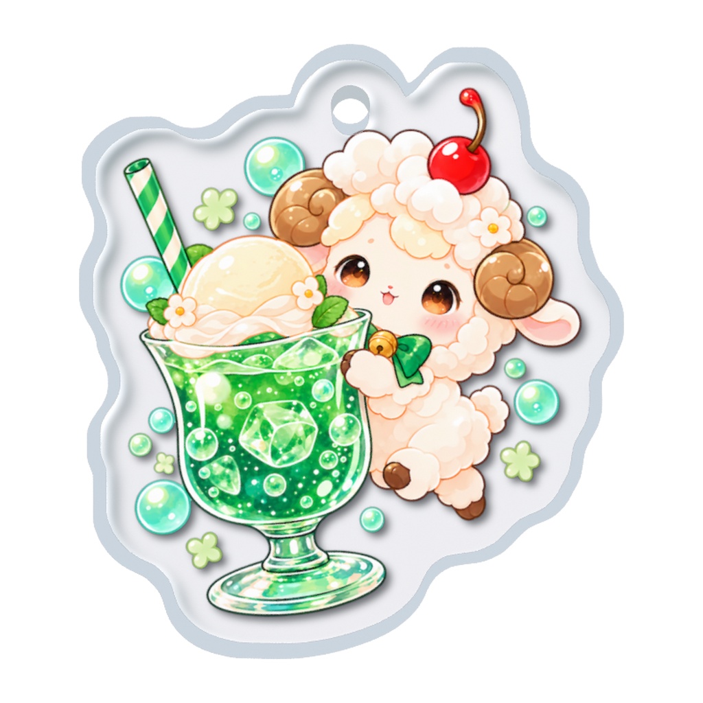 しゅわもこ｜めじるしチャーム・アンブレラマーカー  