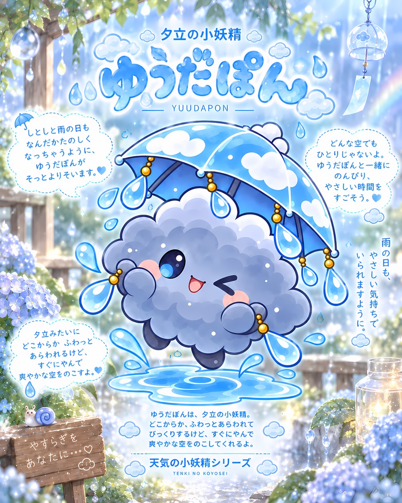 ゆうだぽん|めじるしチャーム・アンブレラマーカー
