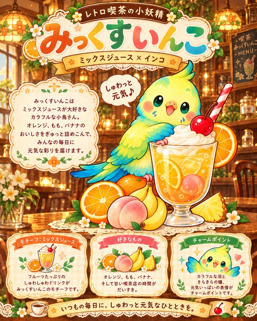 みっくすいんこ|めじるしチャーム・アンブレラマーカー