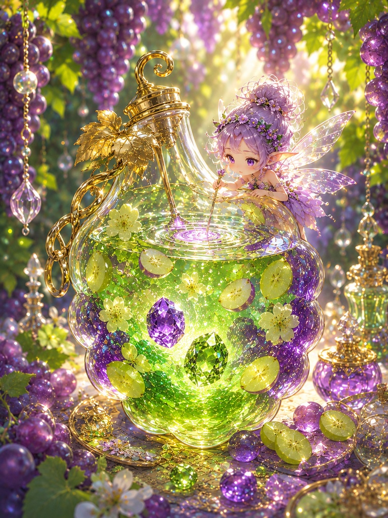 幻想蒐集館の断章：滴る葡萄と妖精の滴（しずく）