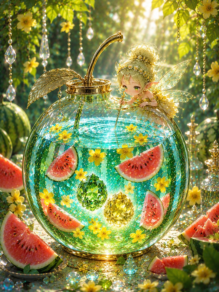 幻想蒐集館の断章：瑞々しい西瓜（すいか）と妖精の贈り物