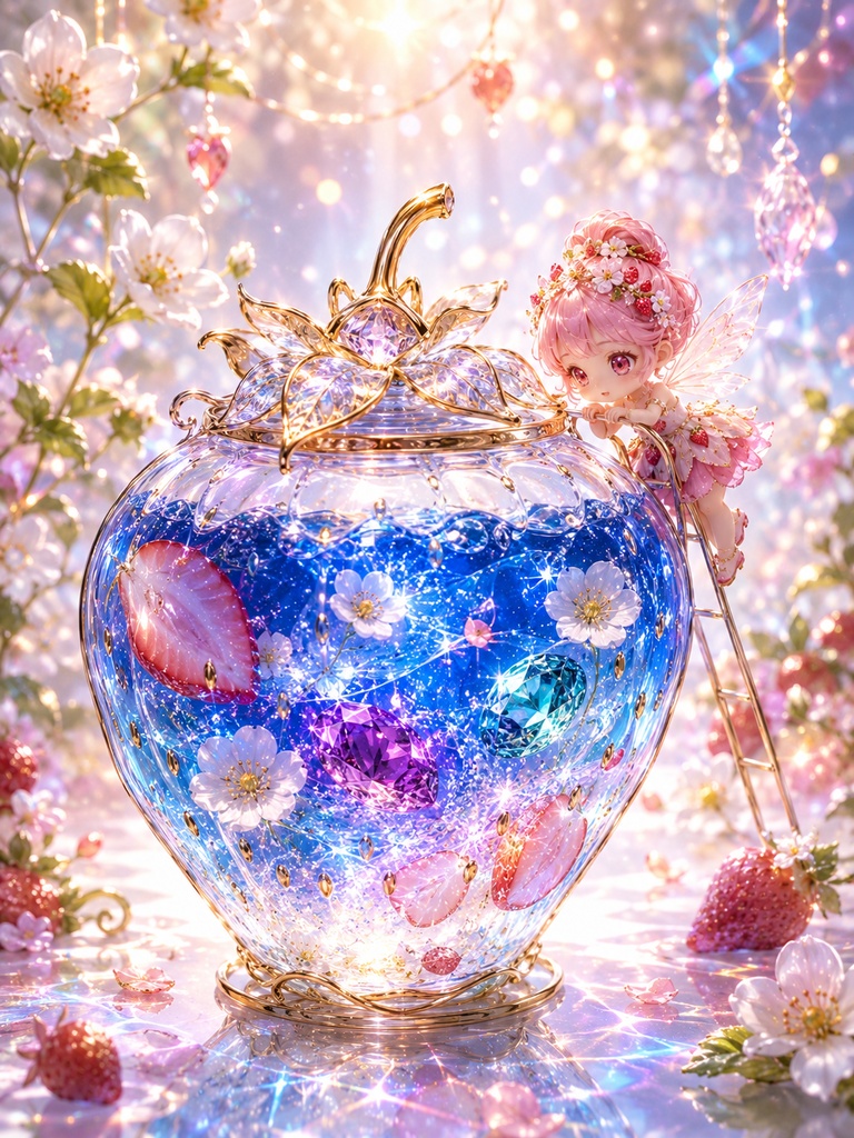 幻想蒐集館の断章：苺の宝珠と妖精の祈り