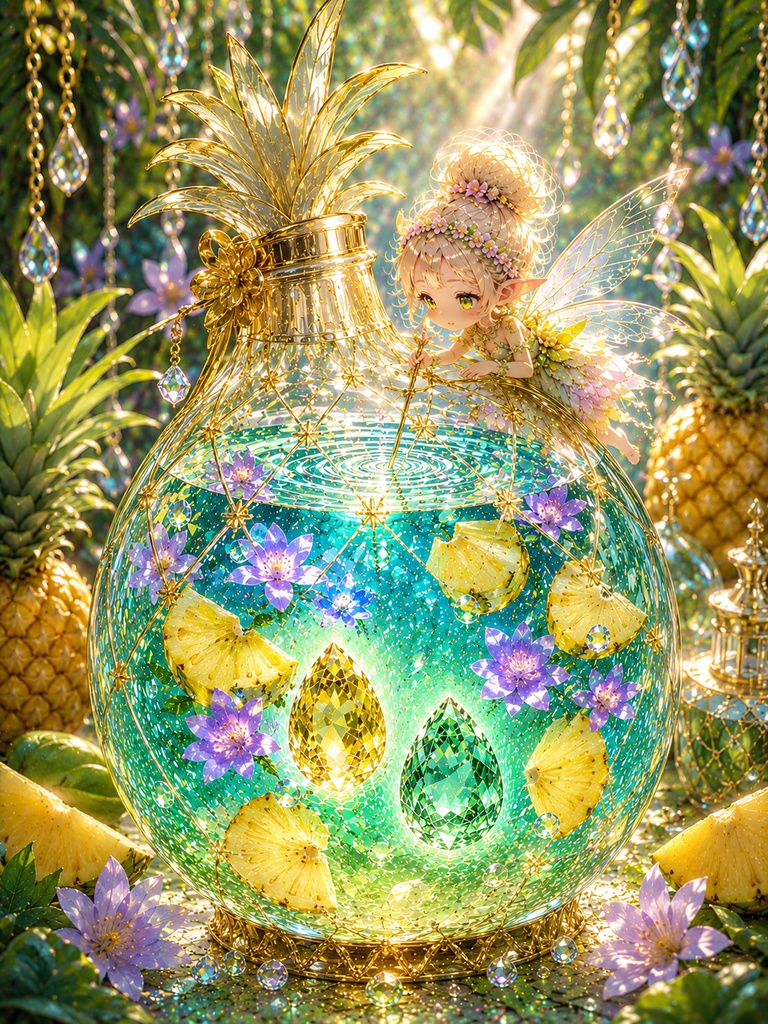 幻想蒐集館の断章：陽だまりのパイナップルと妖精の囁き