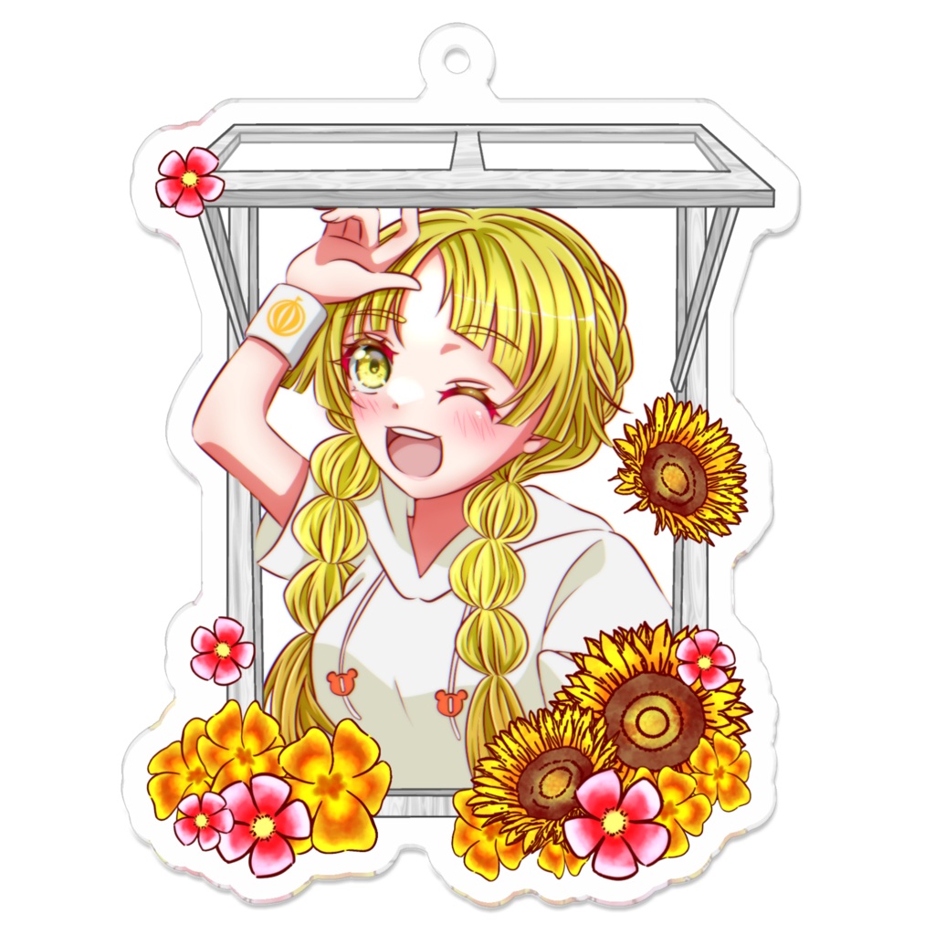 こころ 窓キーホルダー