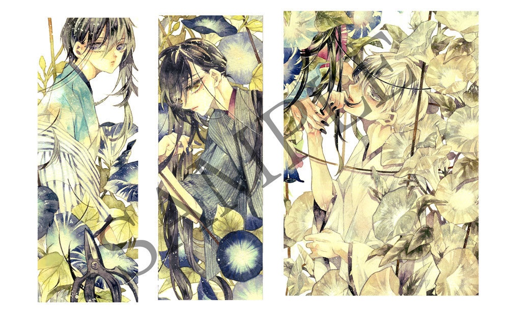 クリアステッカーセット(朝顔)