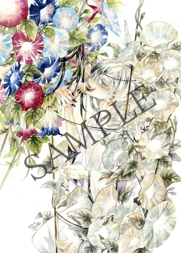 ポストカード「触れて、染まる」