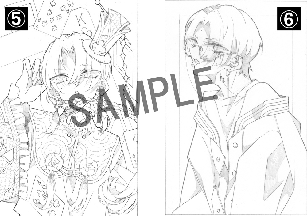 塗り絵・イラストカードセット