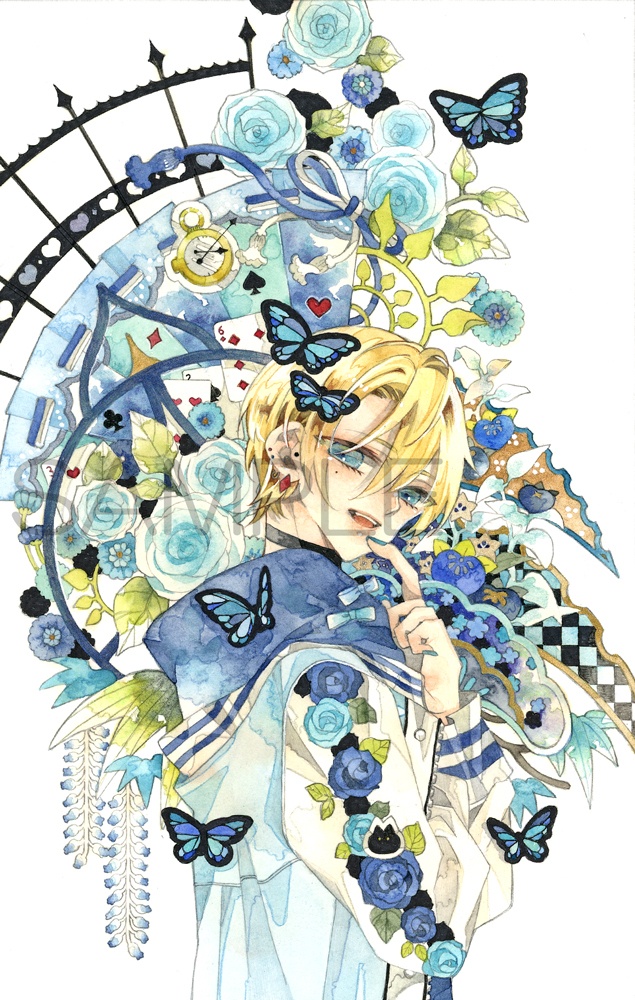 【2026/6/9(火)発売】ポストカード「青のアリス」