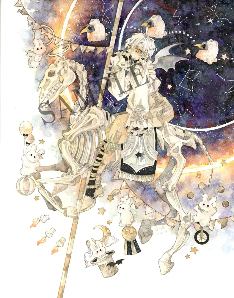 ポストカード「白の葬列」