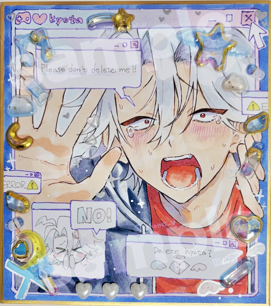 【手描き色紙】オリジナル 狂太