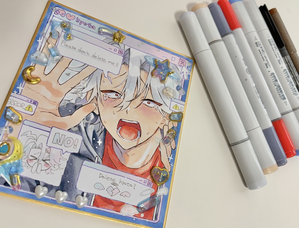 【手描き色紙】オリジナル 狂太